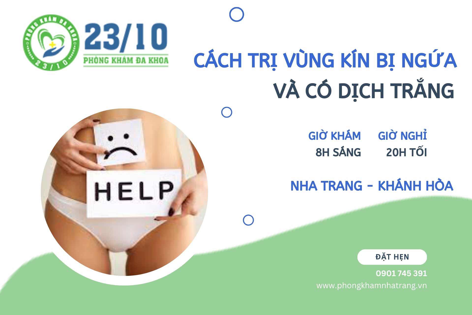 Cách trị vùng kín bị ngứa và có dịch trắng