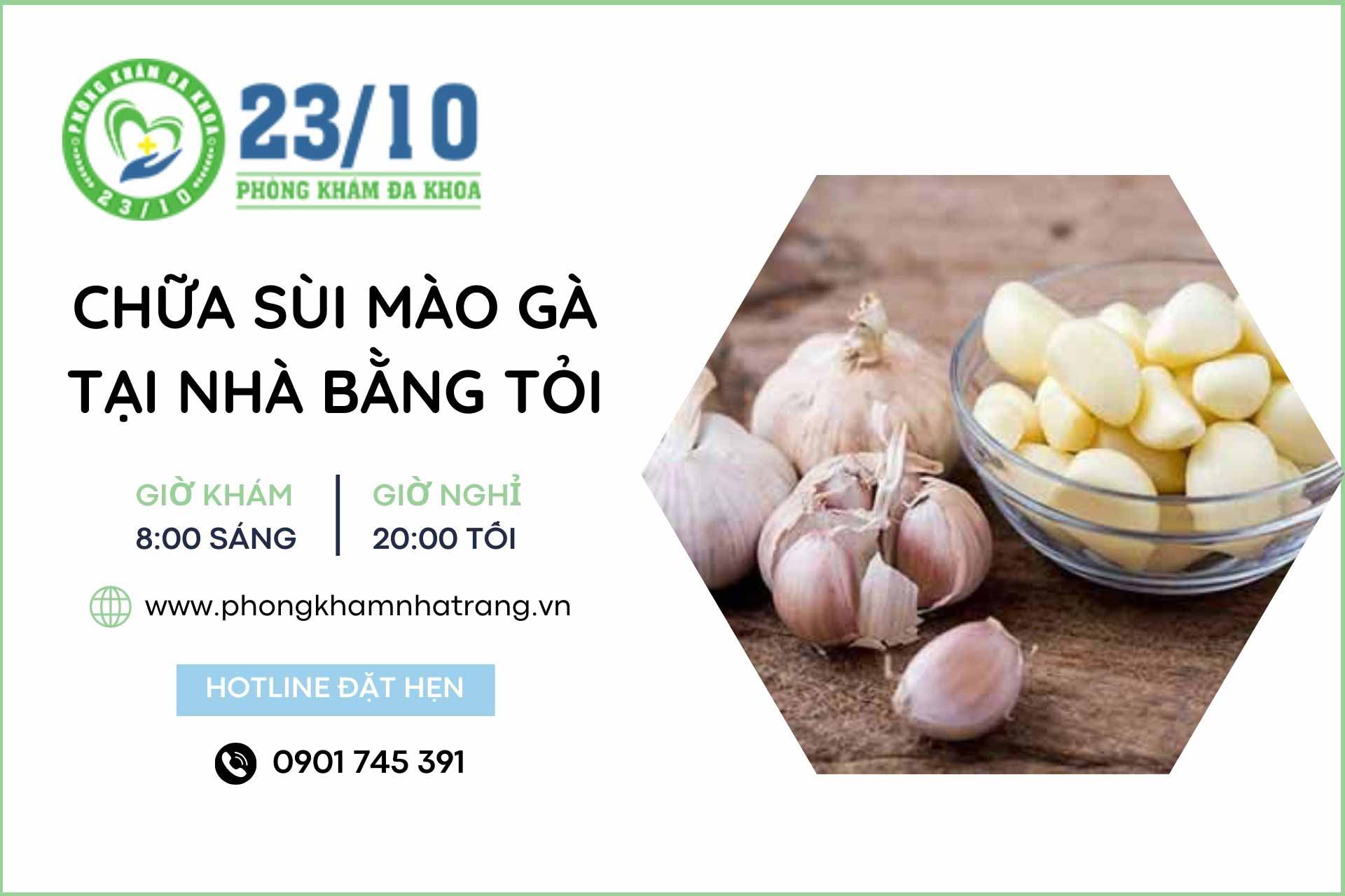 Chữa sùi mào gà bằng tỏi