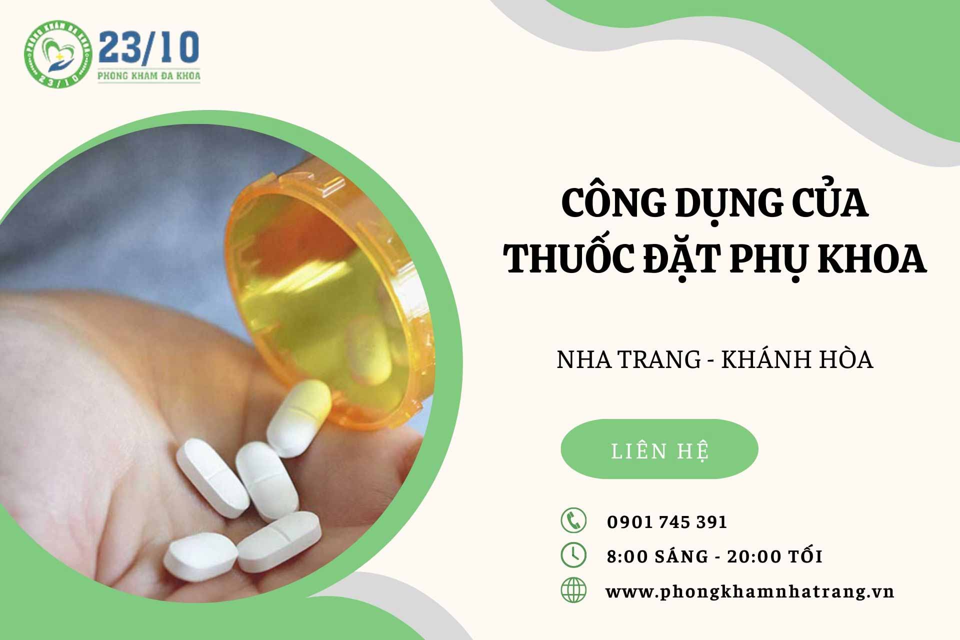 Công dụng của thuốc đặt phụ khoa