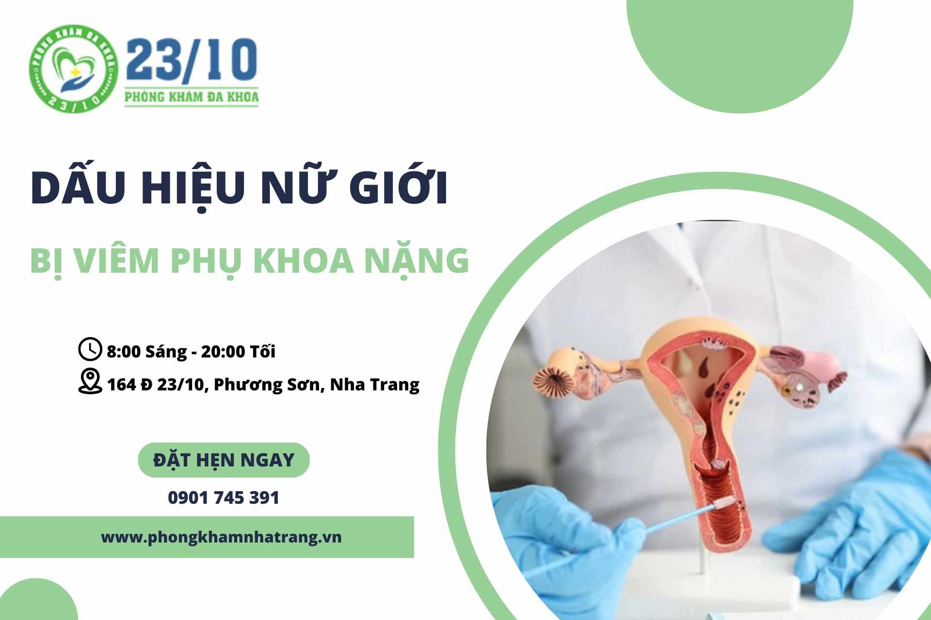 Dấu hiệu viêm phụ khoa nặng