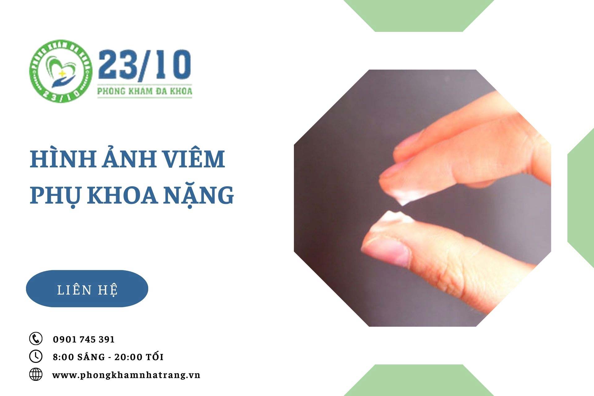 Hình ảnh viêm phụ khoa nặng