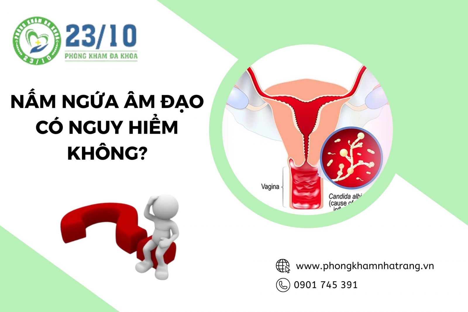 Nấm ngứa viêm âm đạo có nguy hiểm không?