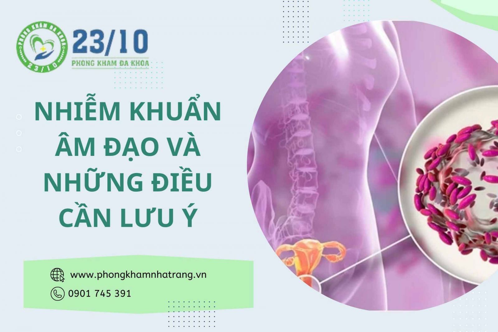 Nhiễm khuẩn âm đạo và những điều cần lưu ý