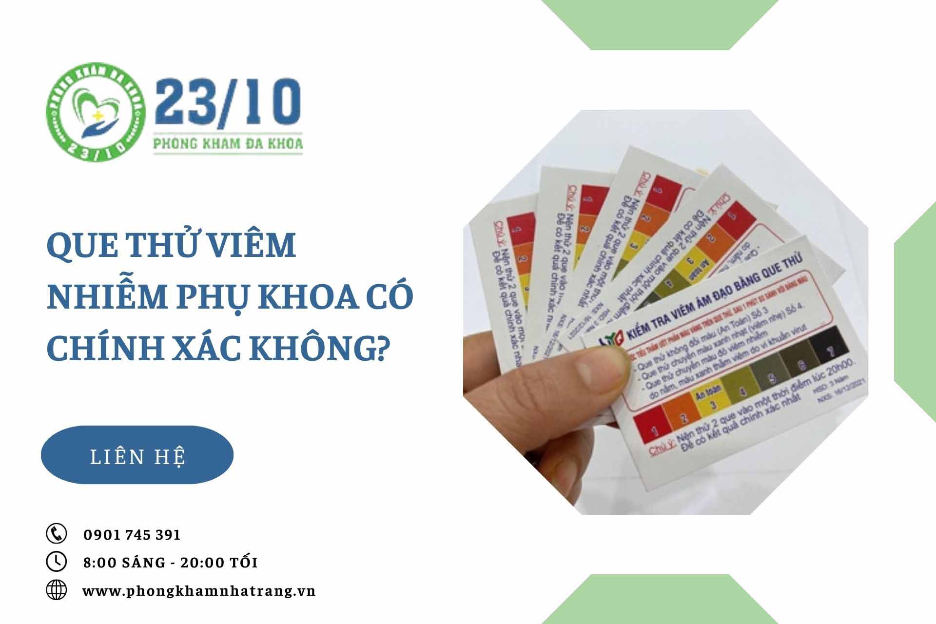 Que thử viêm nhiễm phụ khoa có chính xác không?