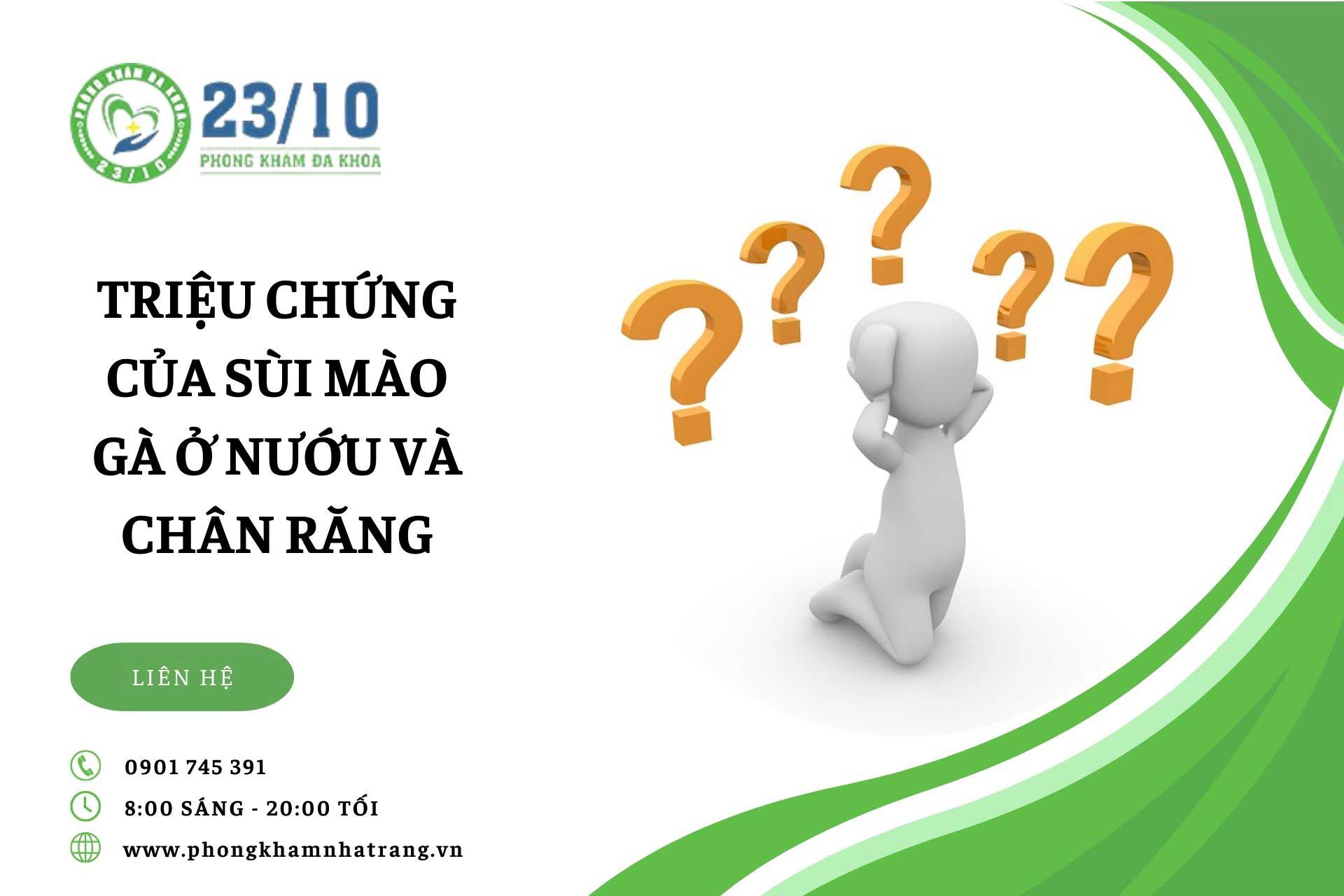 Triệu chứng của sùi mào gà ở nướu và chân răng