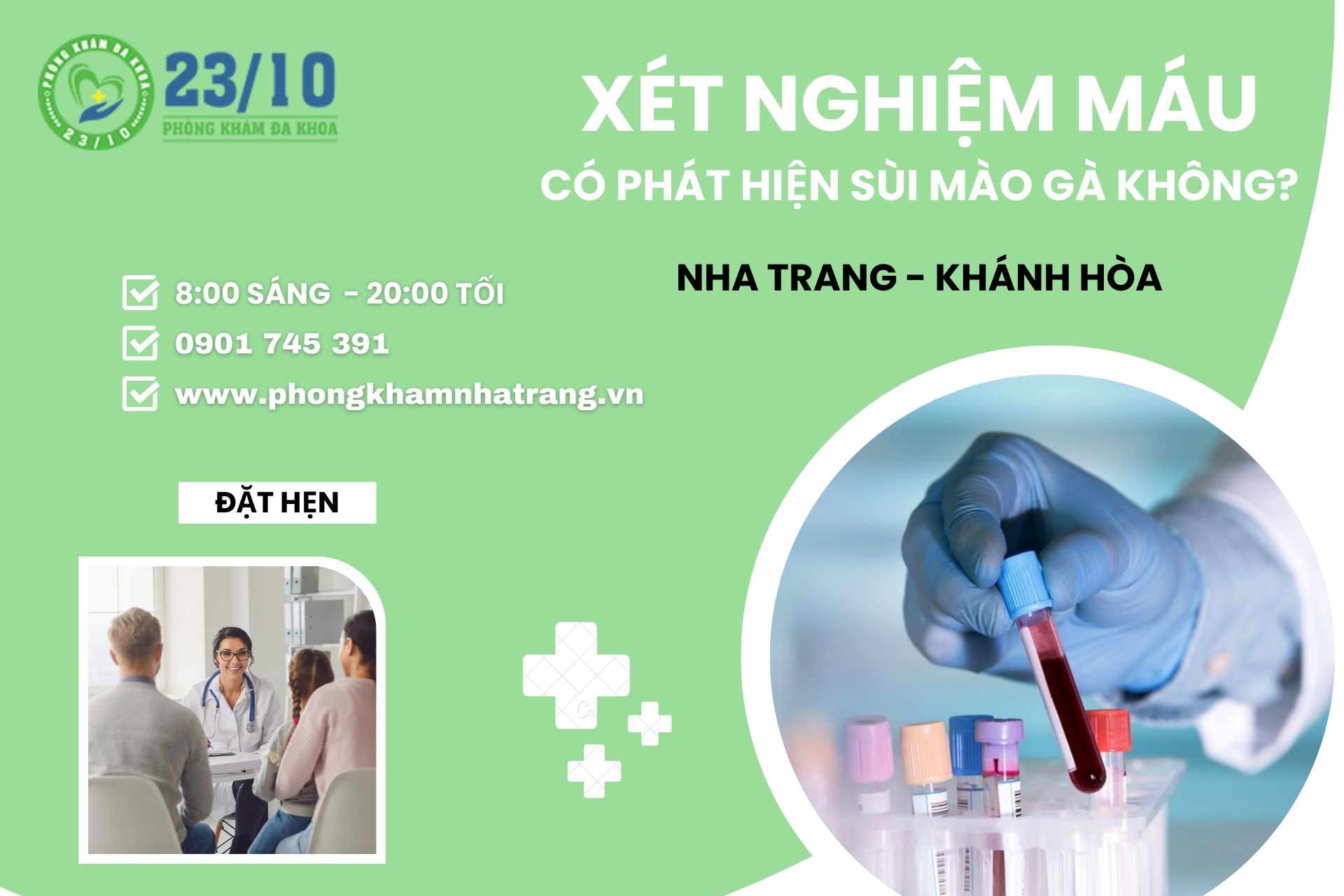 Xét nghiệm máu có phát hiện sùi mào gà không?