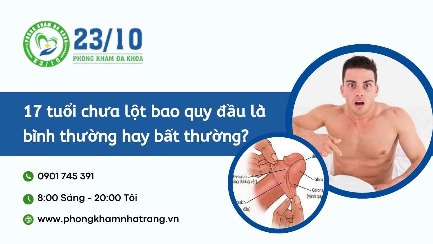 Tại sao 17 tuổi mà bao quy đầu vẫn chưa lột?