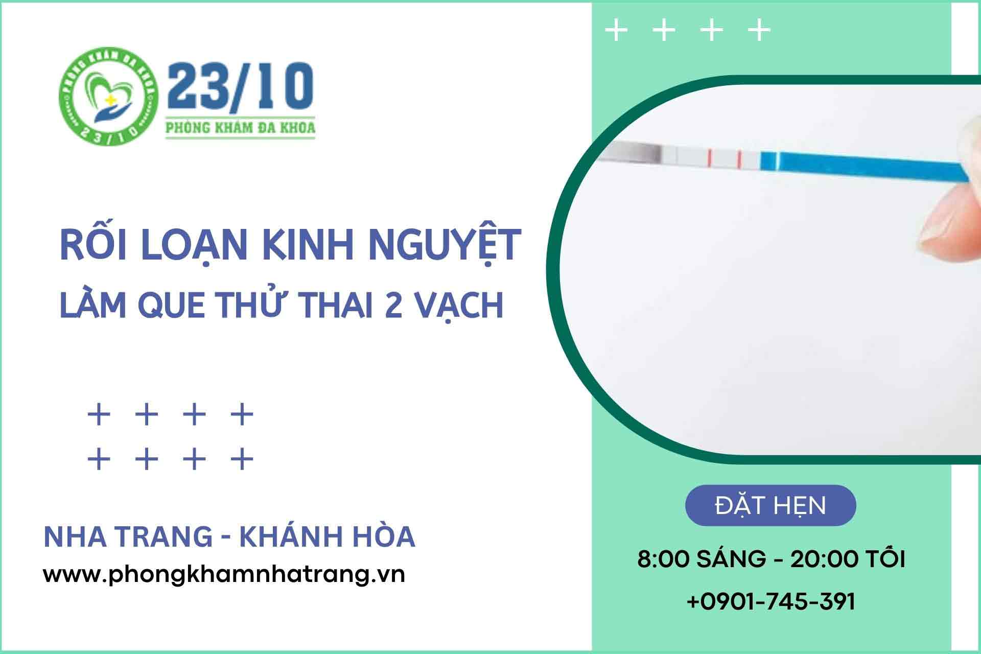 Rối loạn kinh nguyệt làm que thử thai 2 vạch
