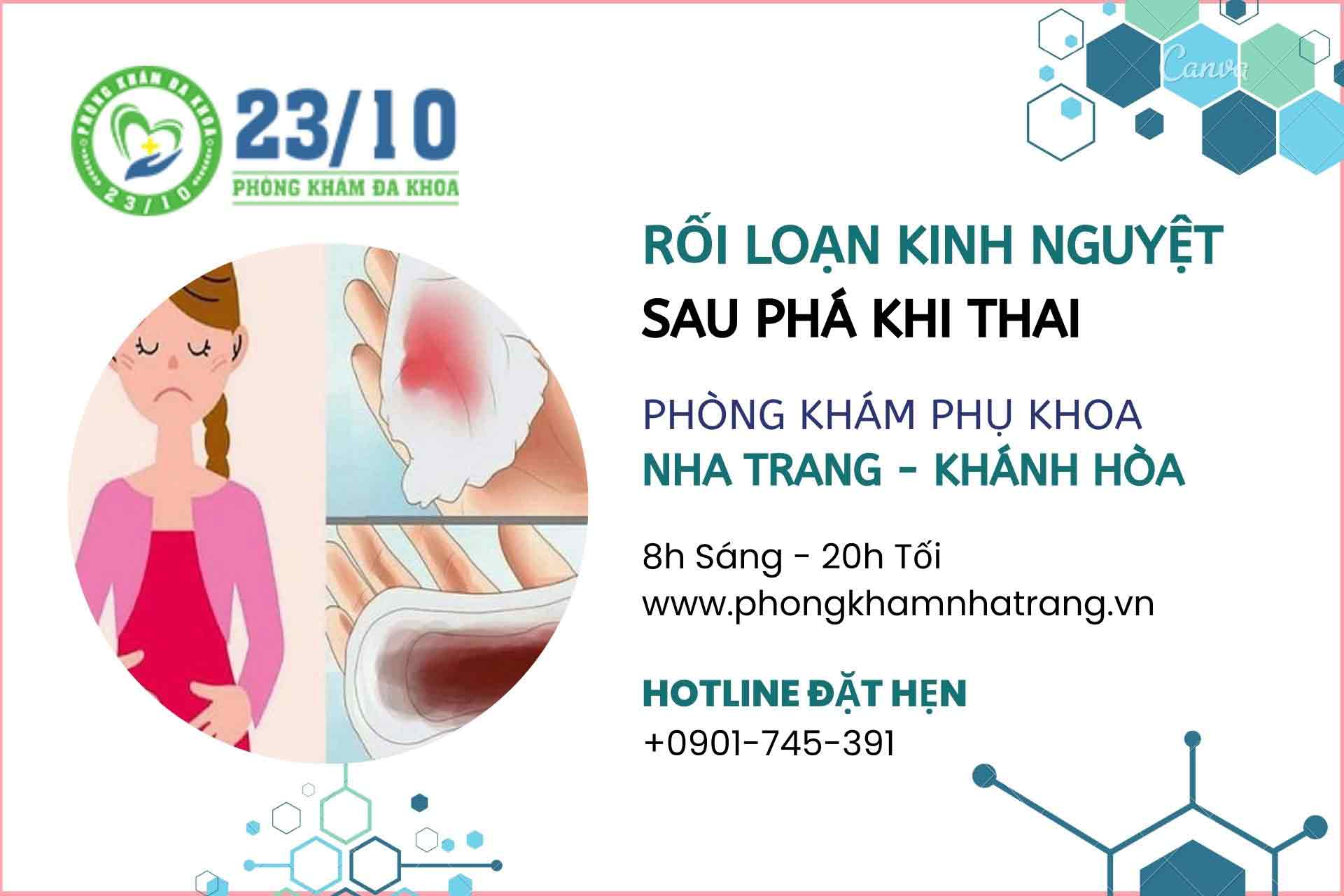 Rối loạn kinh nguyệt sau phá thai 