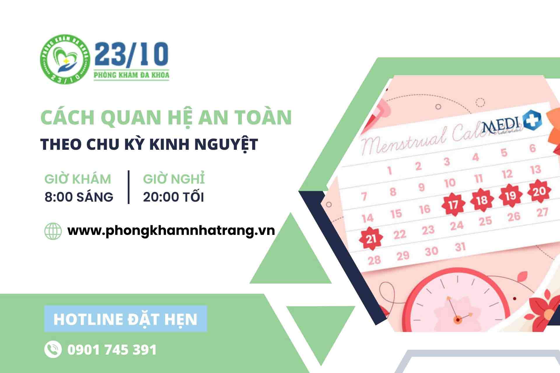làm sao để quan hệ an toàn theo chu kỳ kinh nguyệt
