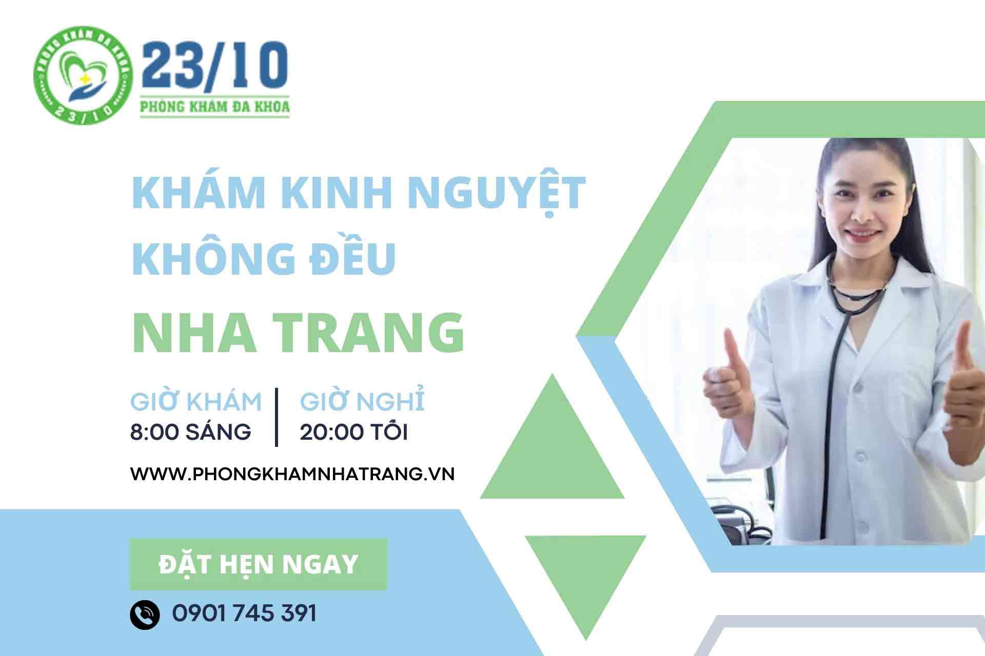 địa chỉ khám kinh nguyệt không đều ở nha trang