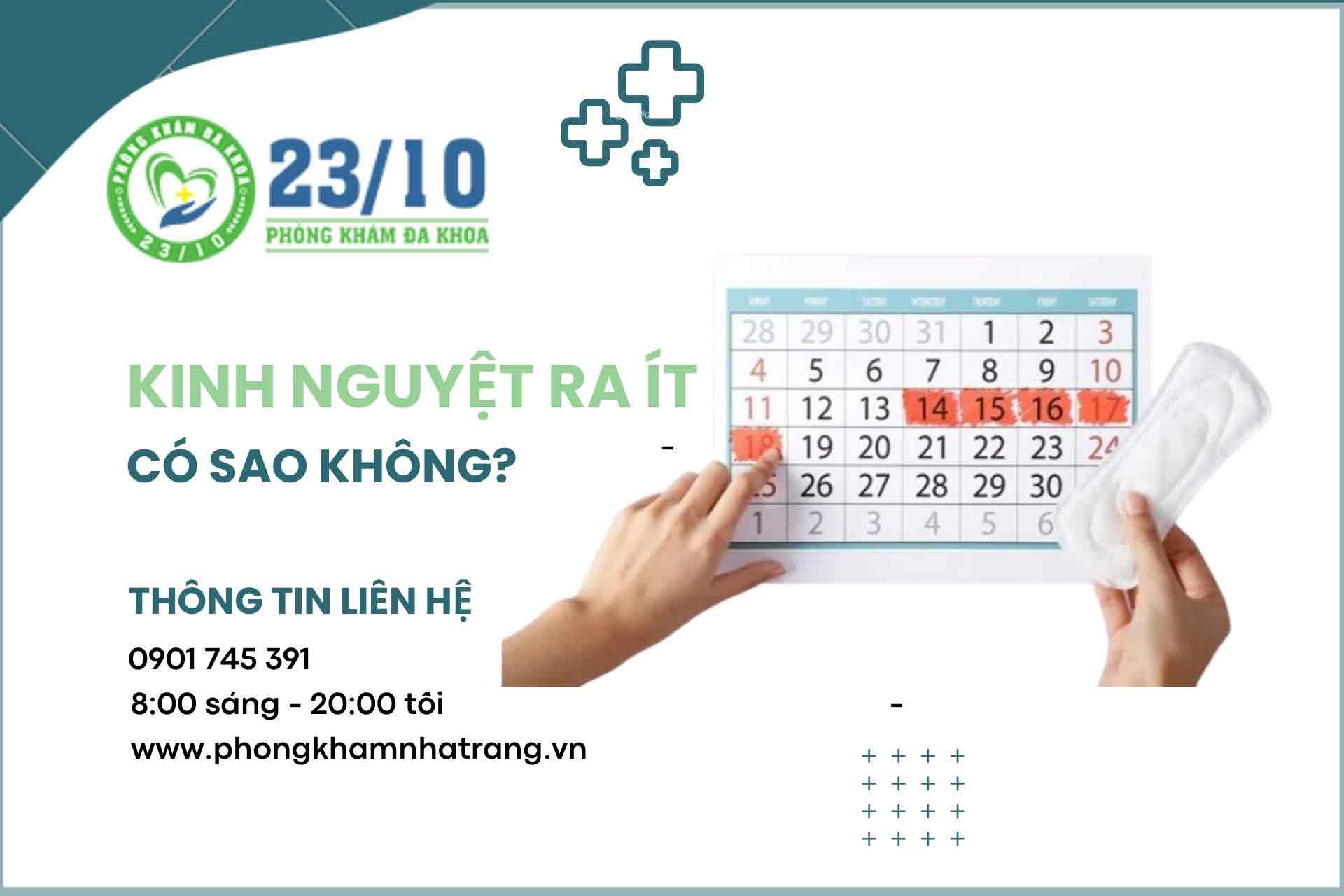 kinh nguyệt ra ít phải bệnh lý không?