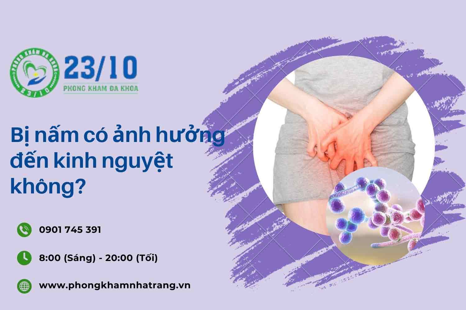  Bị nấm trước kỳ kinh nguyệt có sao không?