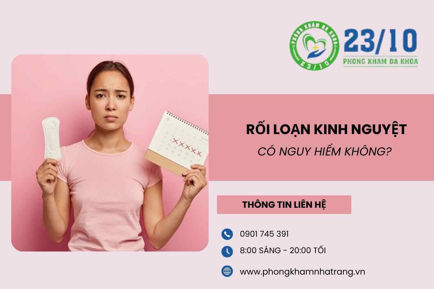 Nữ giới bị rối loạn kinh nguyệt có nguy hiểm không?