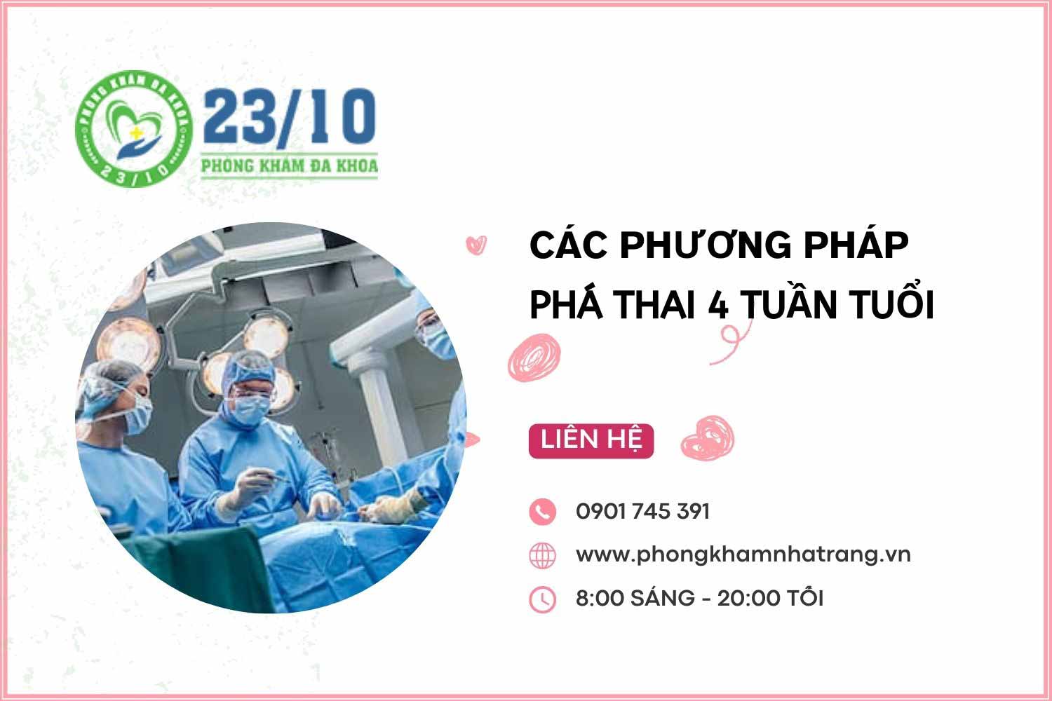 Các phương pháp phá thai 4 tuần tuổi an toàn và hiệu quả