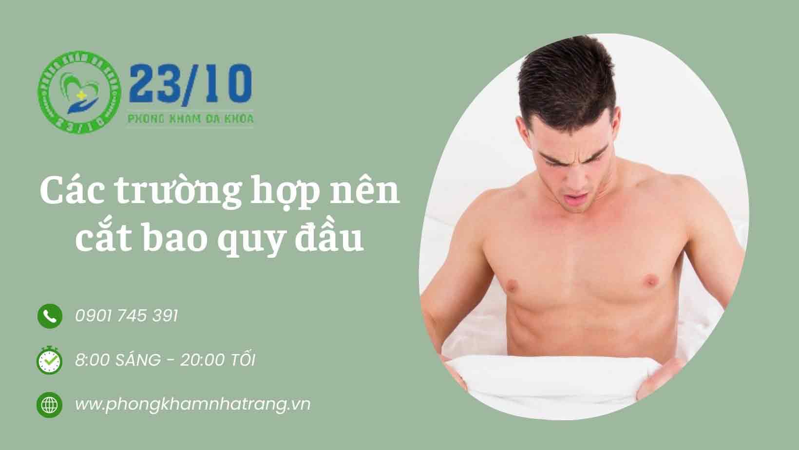 Các trường hợp nên cắt bao quy đầu