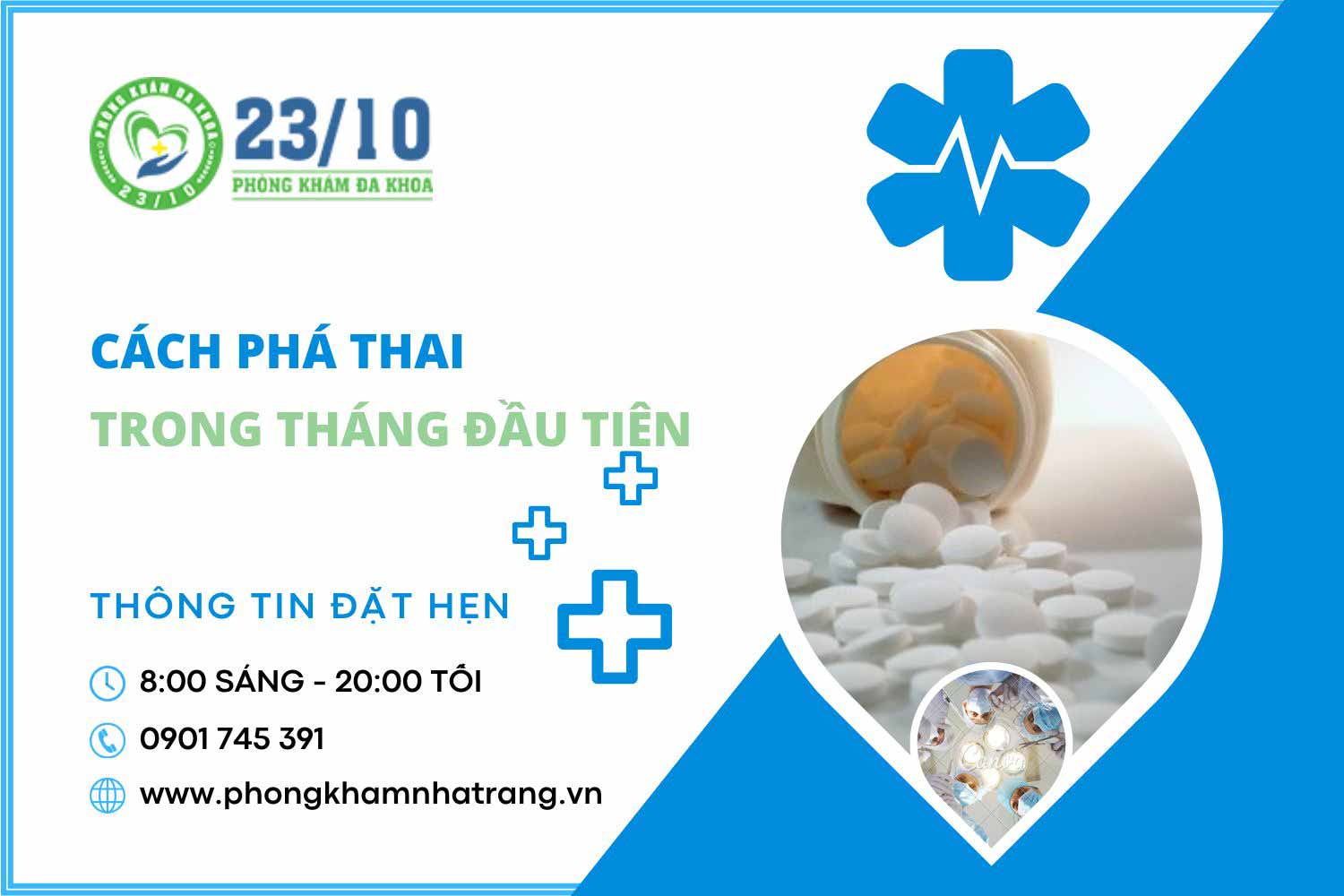 Cách phá thai hiệu quả trong tháng đầu tiên