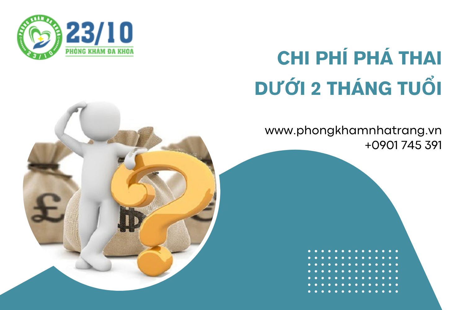 Chi phí phá thai dưới 2 tháng tuổi hết bao nhiêu tiền?