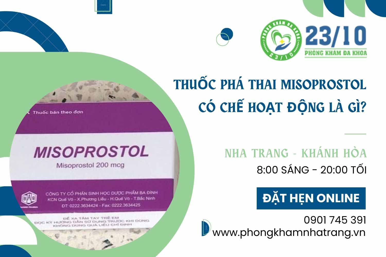 Tìm hiểu cơ chế hoạt động của thuốc phá thai misoprostol