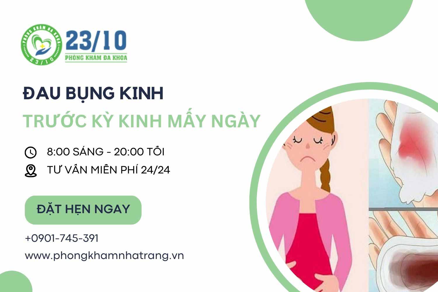 Bị đau bụng kinh trước kỳ kinh mấy ngày có sao không?