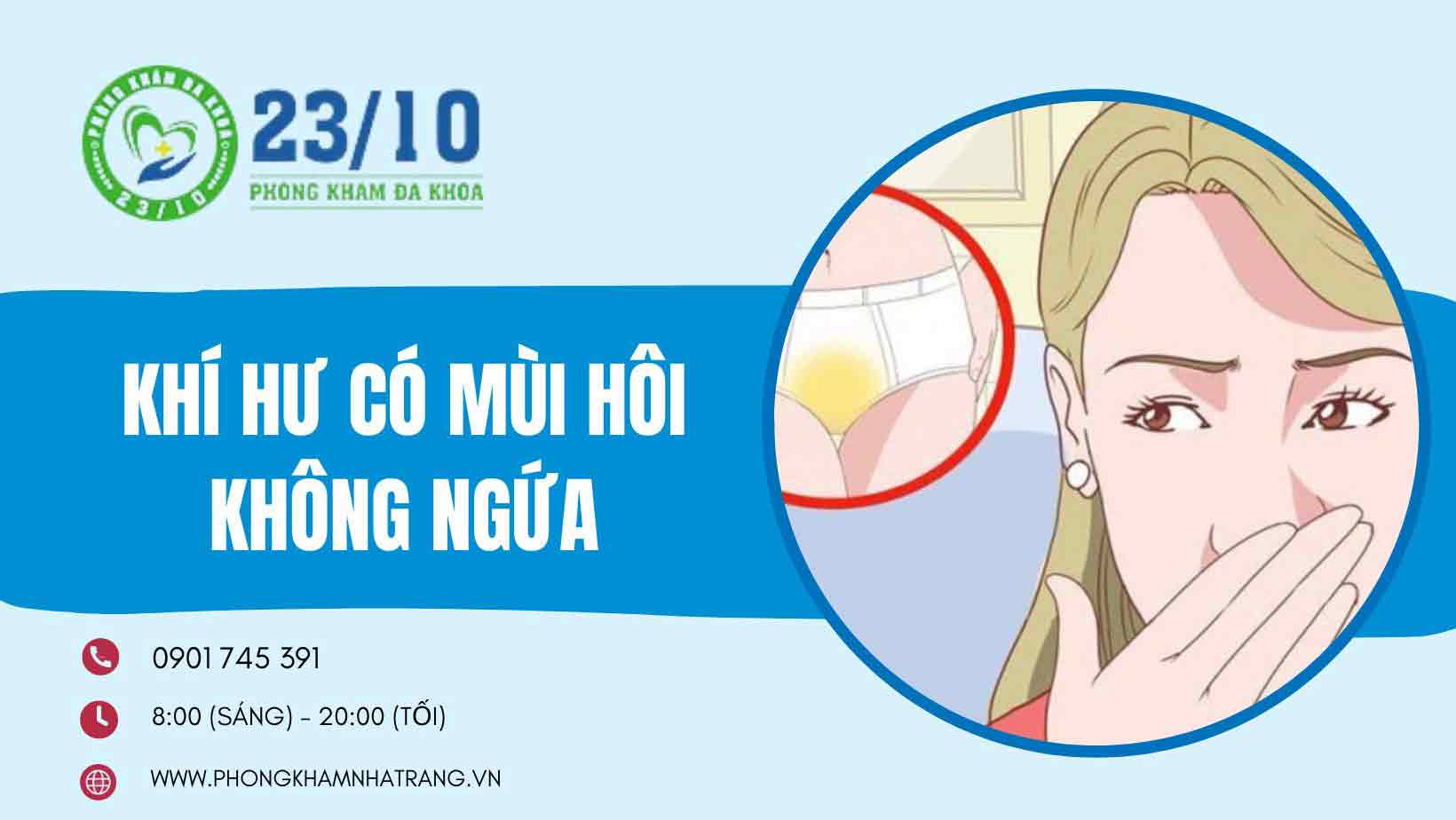 Nguyên nhân khí hư có mùi hôi nhưng không ngứa