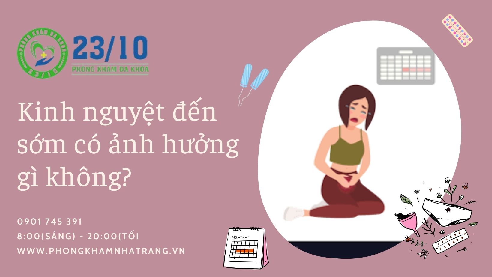 Nguyên nhân kinh nguyệt đến sớm