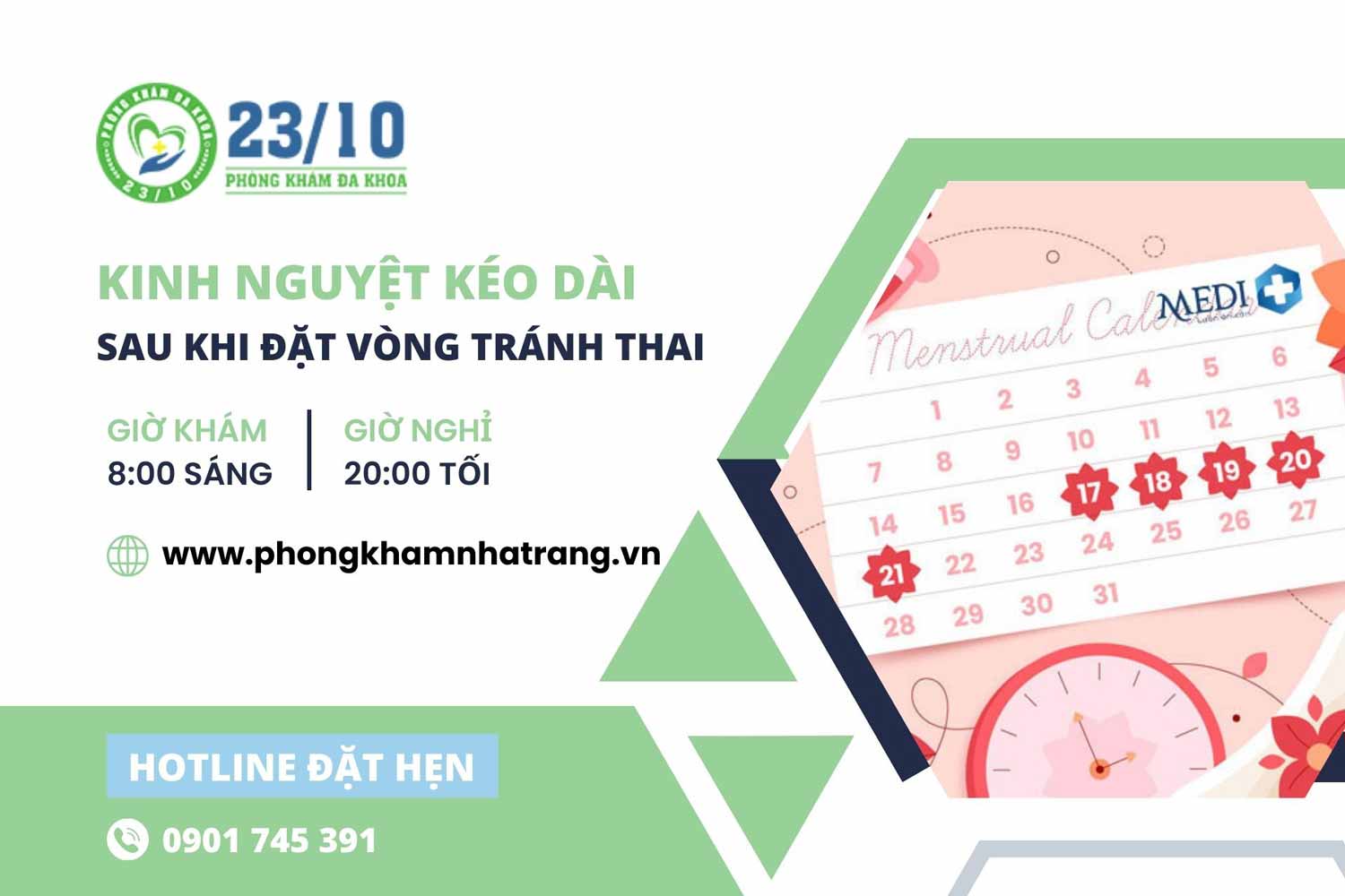 Kinh nguyệt kéo dài sau khi đặt vòng tránh thai là vì sao?