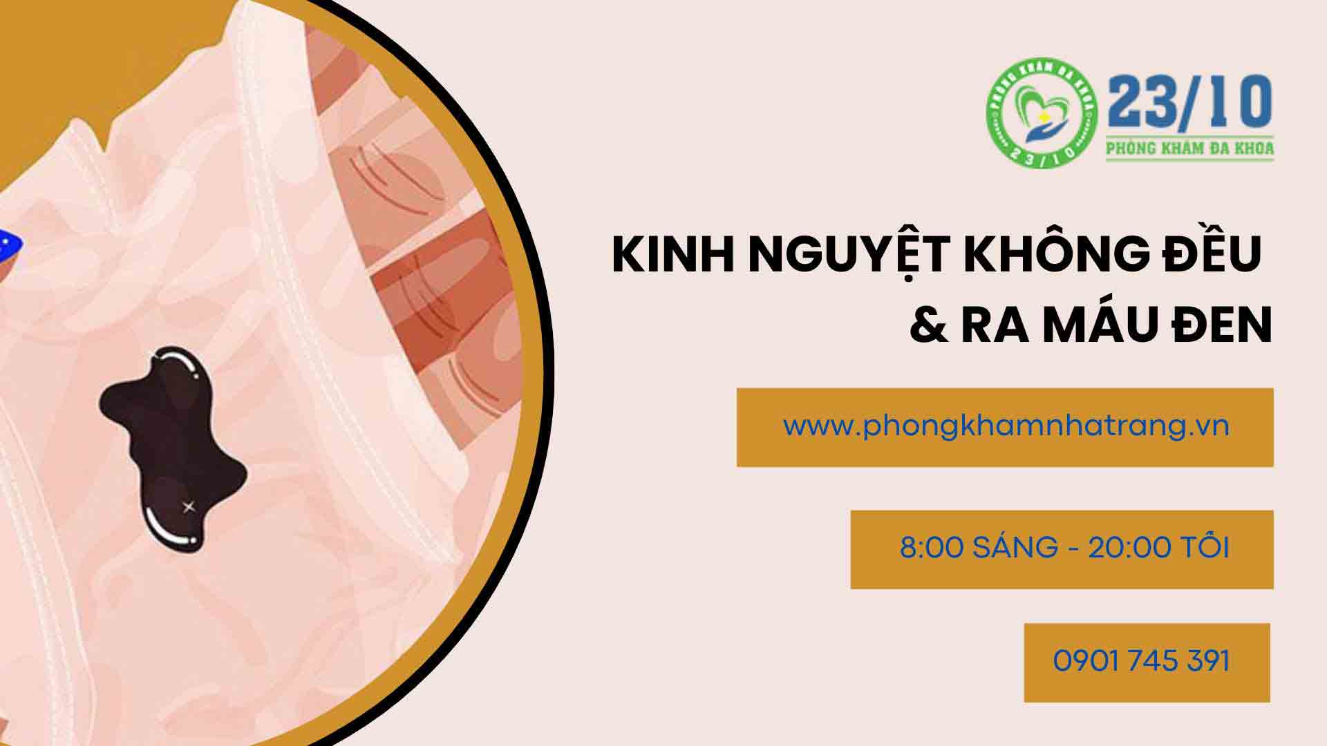 Kinh nguyệt không đều ra máu đen có sao không?