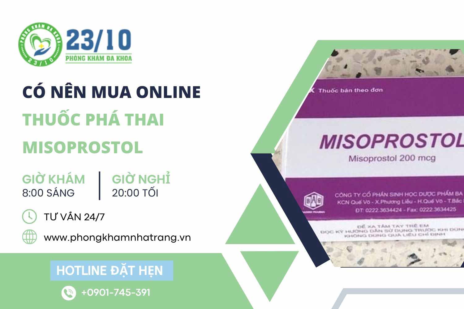 Có nên mua thuốc phá thai misoprostol online hay không?