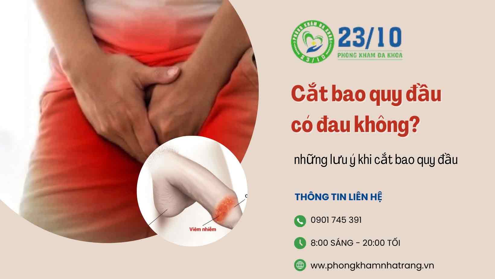 Cắt bao quy đầu có đau không?
