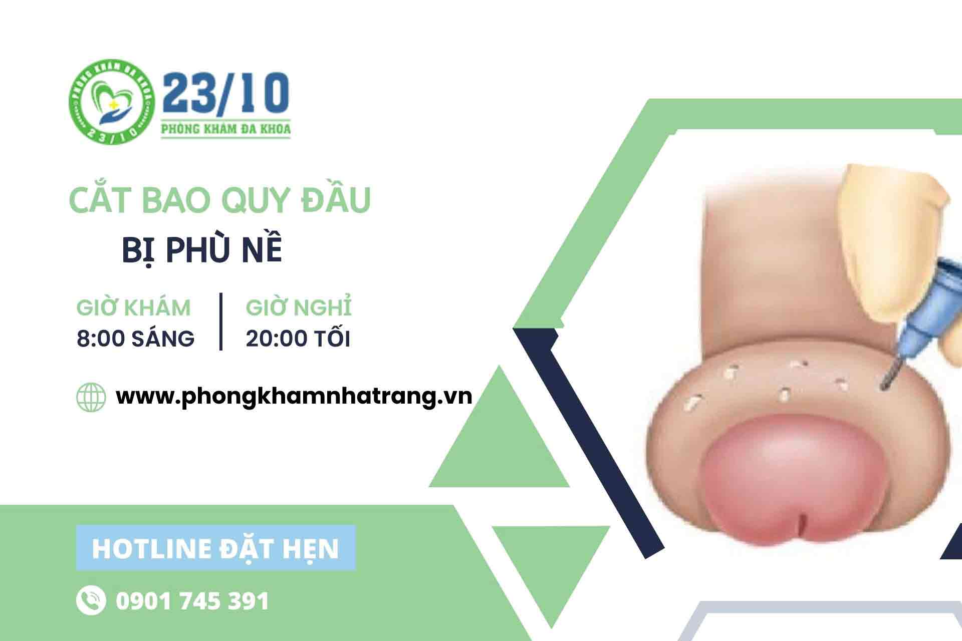 Hình ảnh bao quy đầu bị phù nề sau khi cắt