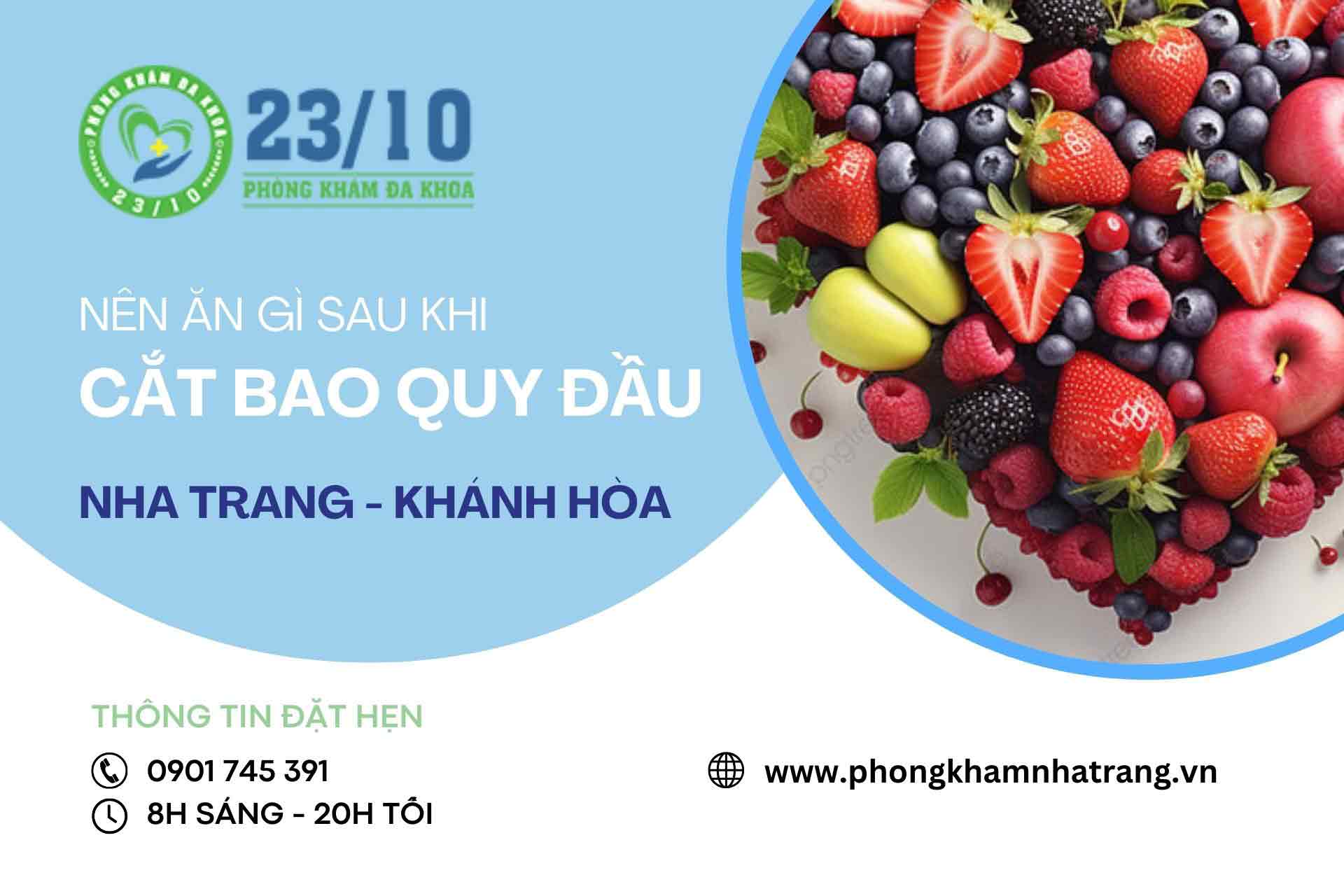 Nên ăn gì mau lành vết thương sau khi cắt bao quy đầu 