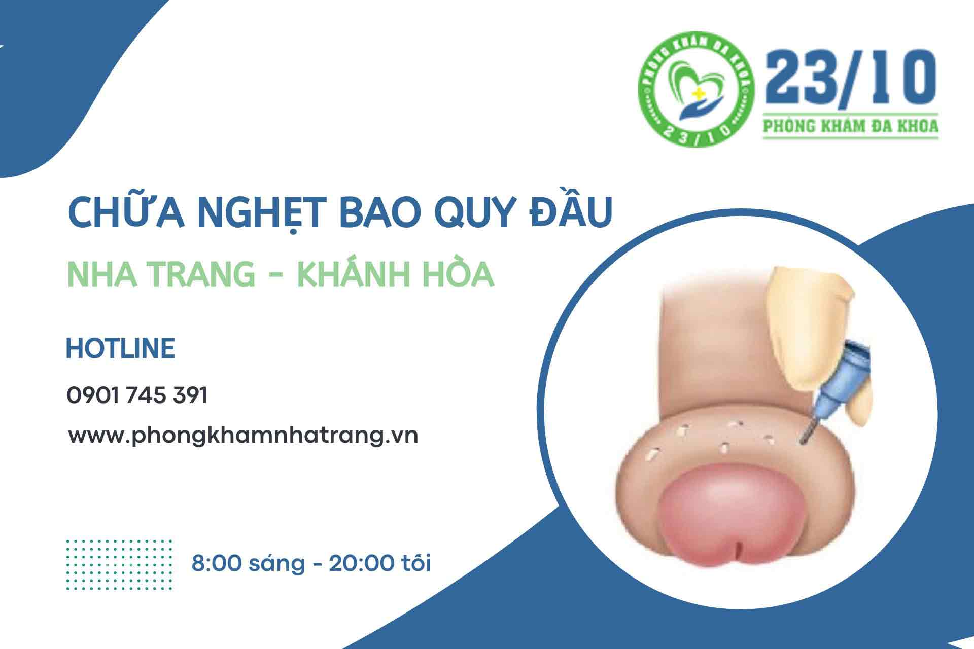 Địa chỉ chữa trị nghẹt bao quy đầu ở Nha Trang, Khánh Hòa