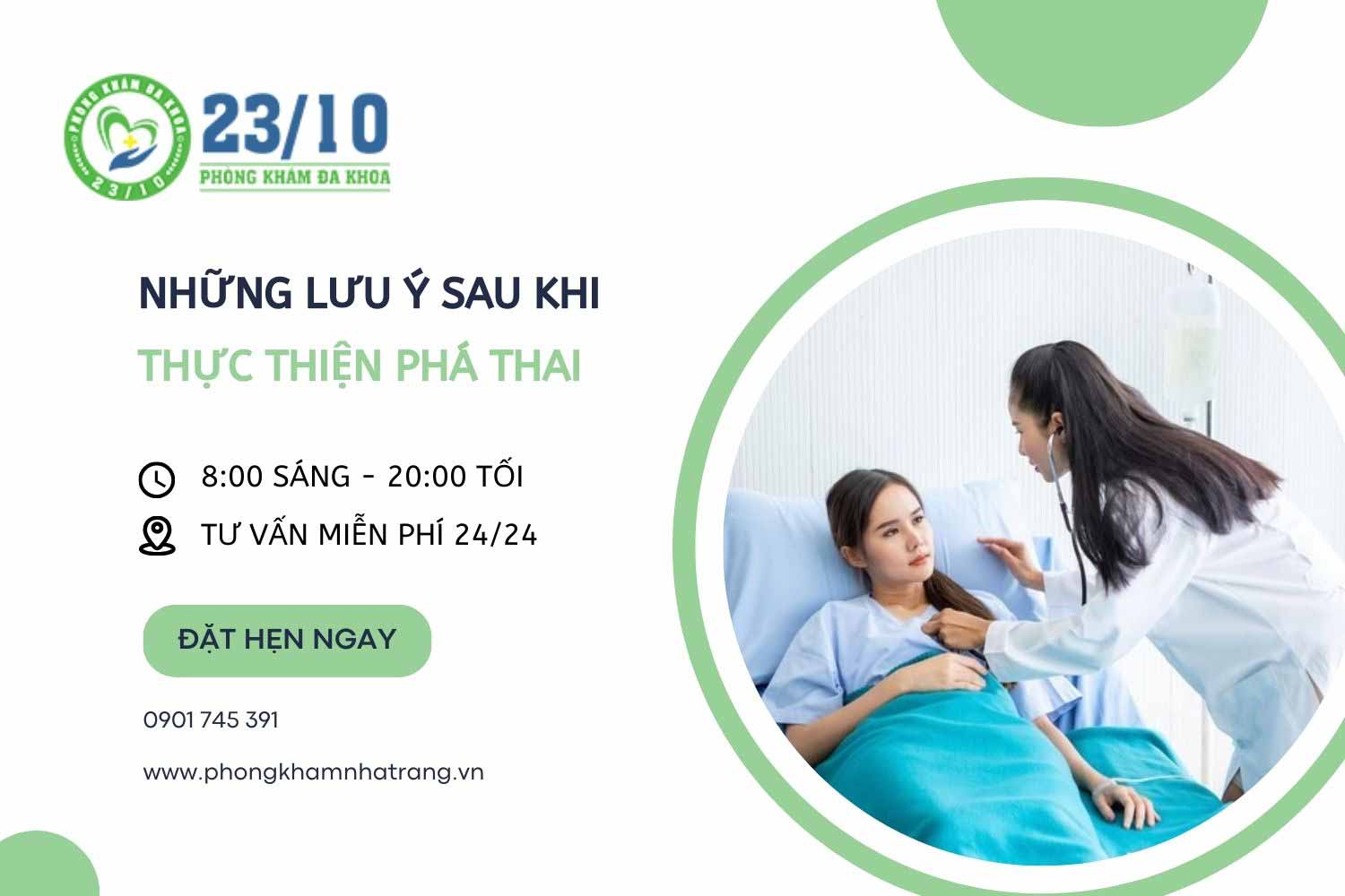 Những lưu ý quan trọng trong chăm sóc sức khỏe sau khi thực hiện phá thai