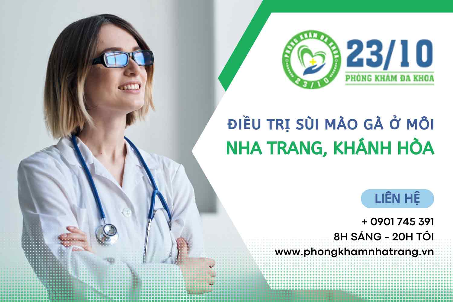 Phòng khám điều trị bệnh sùi mào gà ở môi tại Nha Trang, Khánh Hòa