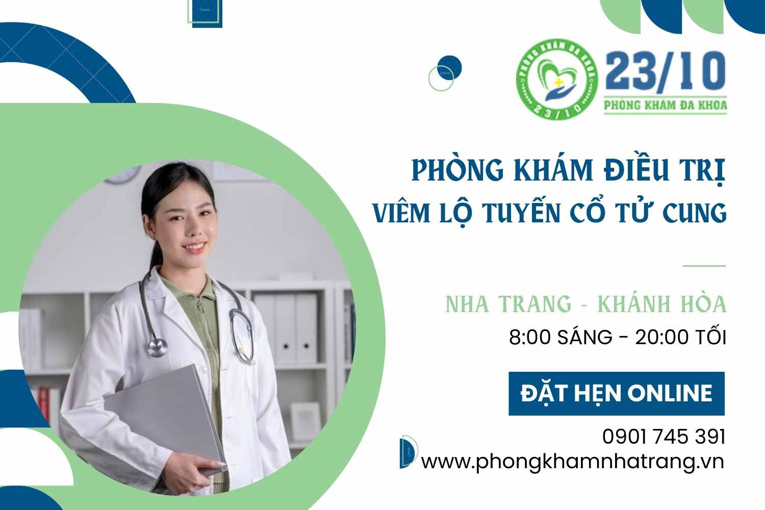 Phòng khám chuyên điều trị bệnh viêm lộ tuyến cổ tử cung ở Nha Trang, Khánh Hòa