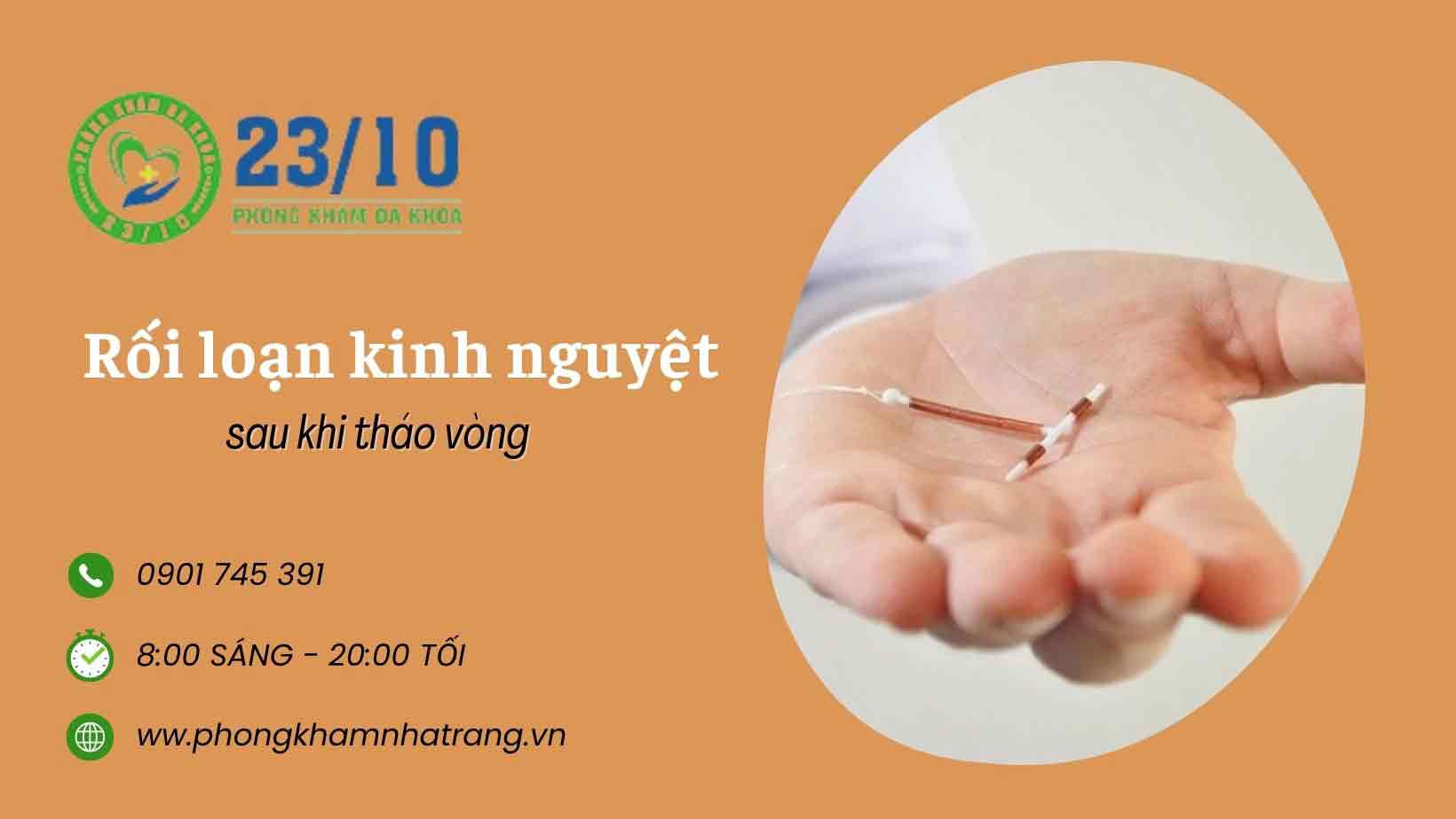 Lý do gì dẫn đến rối loạn kinh nguyệt sau khi tháo vòng?