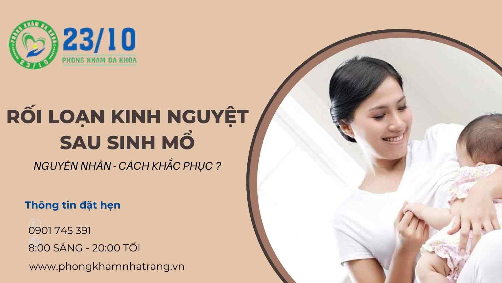 Phụ nữ bị rối loạn kinh nguyệt sau sinh mổ là vì sao? 