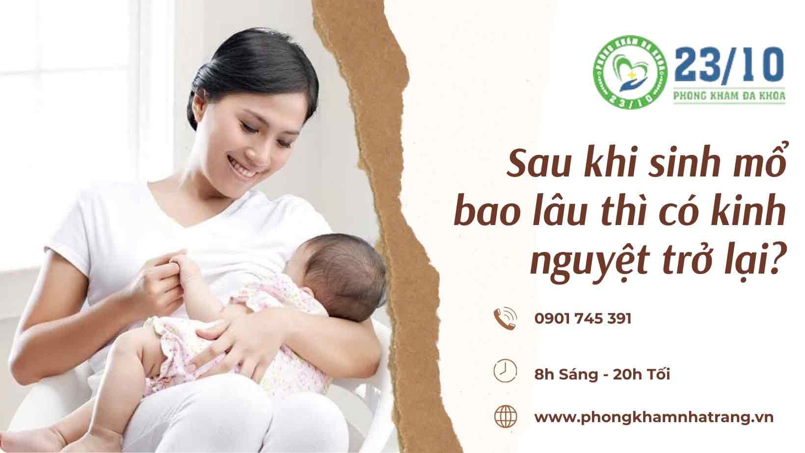  Sau khi sinh mổ bao lâu thì có kinh nguyệt trở lại?