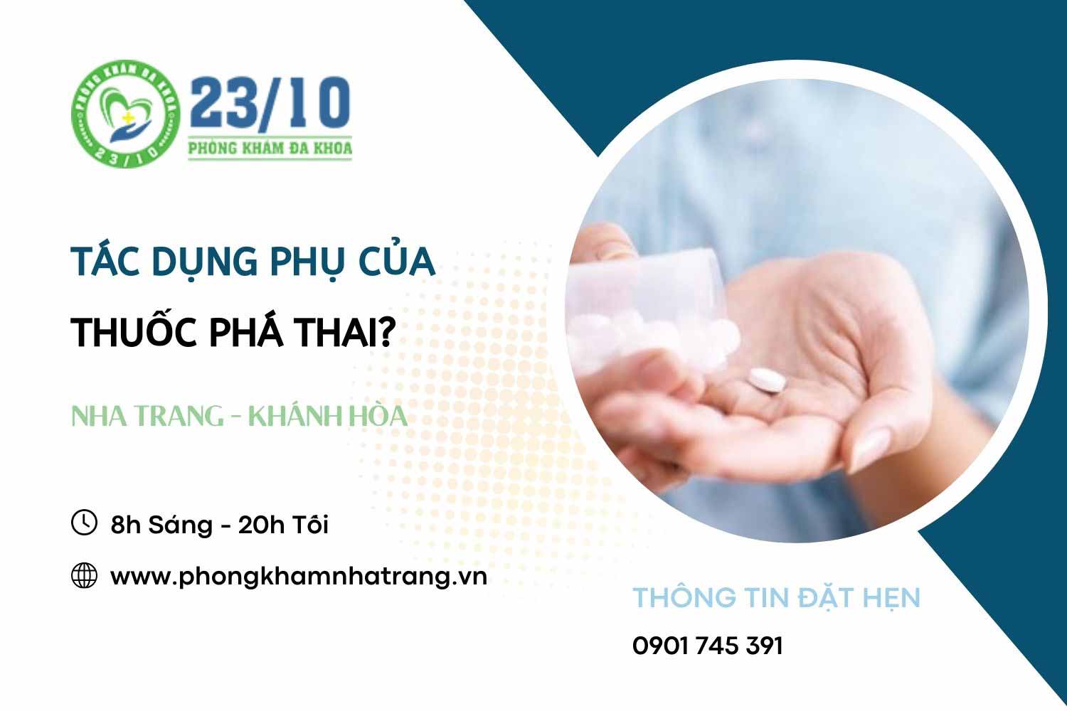 Tác dụng phụ của thuốc phá thai