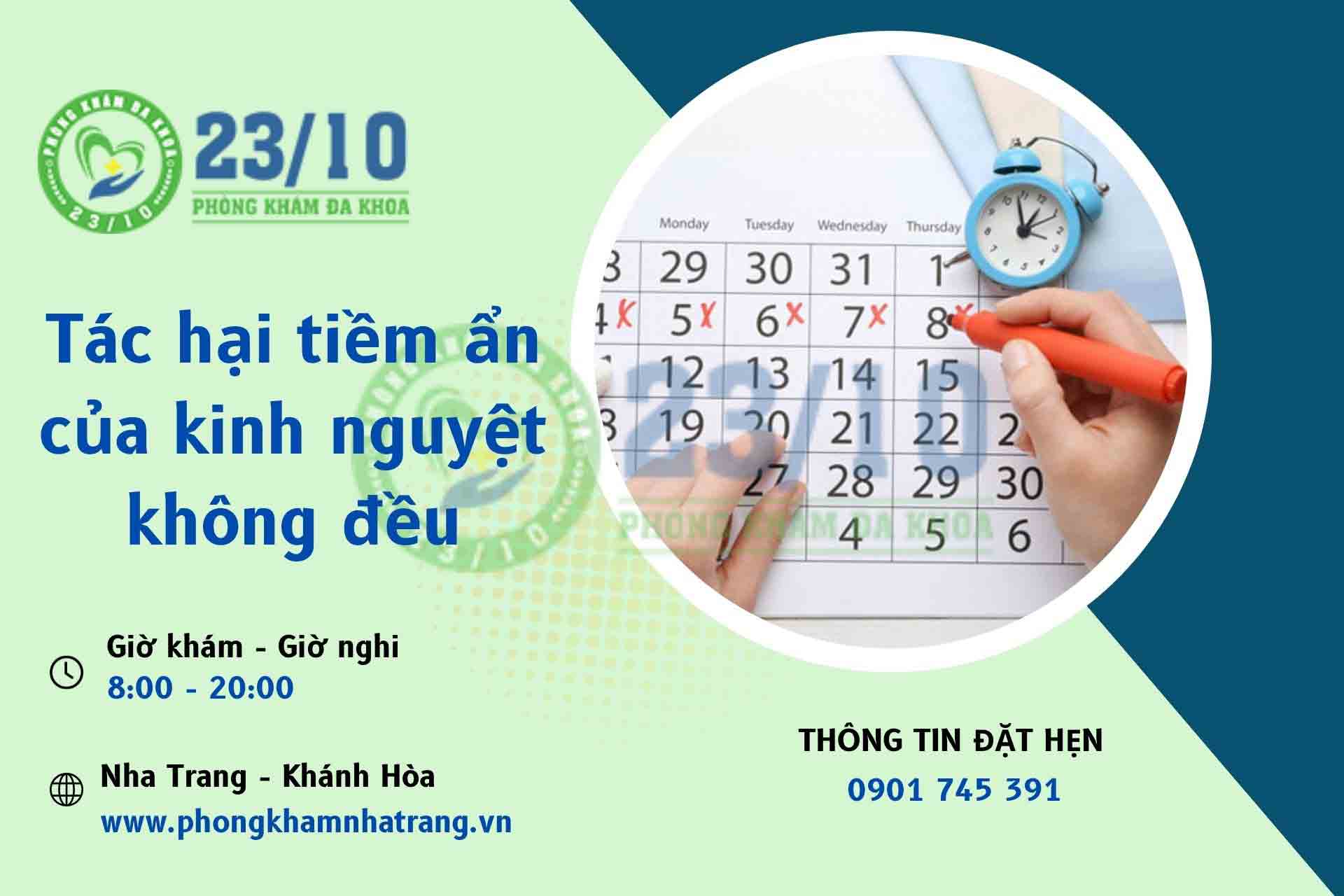 Tác hại của kinh nguyệt không đều