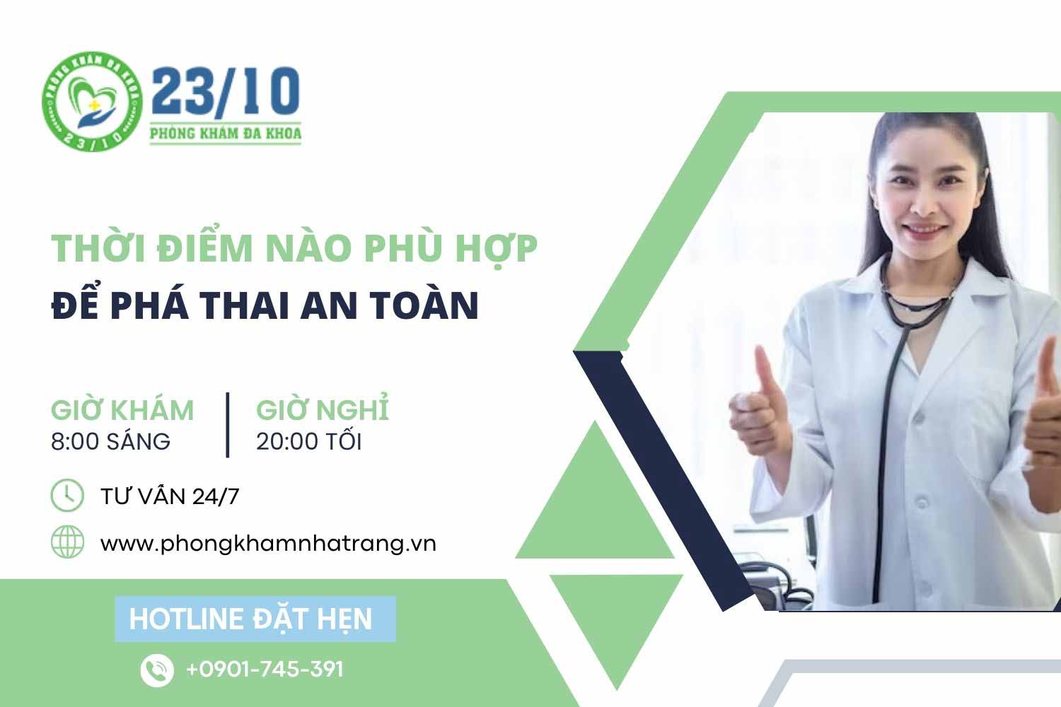 Thời điểm phù hợp để phá thai an toàn và hiệu quả