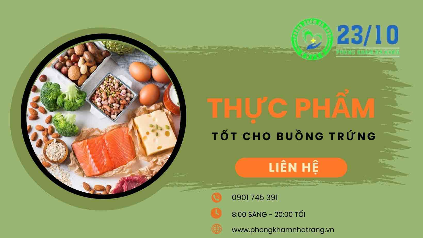 Những thực phẩm tốt cho buồng trứng 