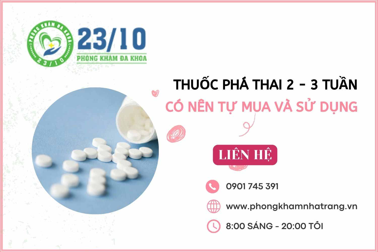 Có thuốc phá thai cho thai từ 2 đến 3 tuần tuổi không