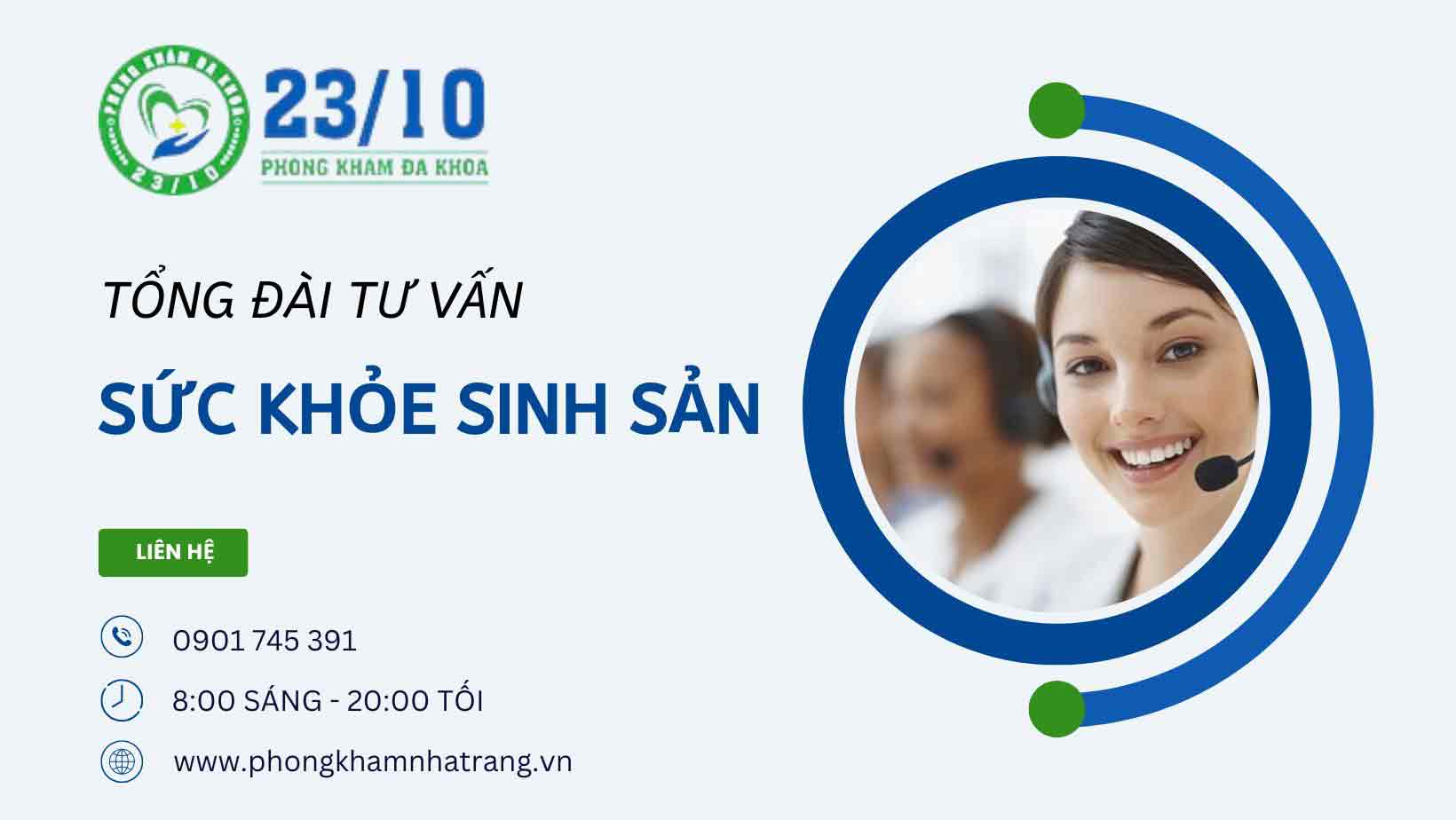 Phòng khám đa khoa 23/10 tư vấn sức khỏe sinh sản 24/24