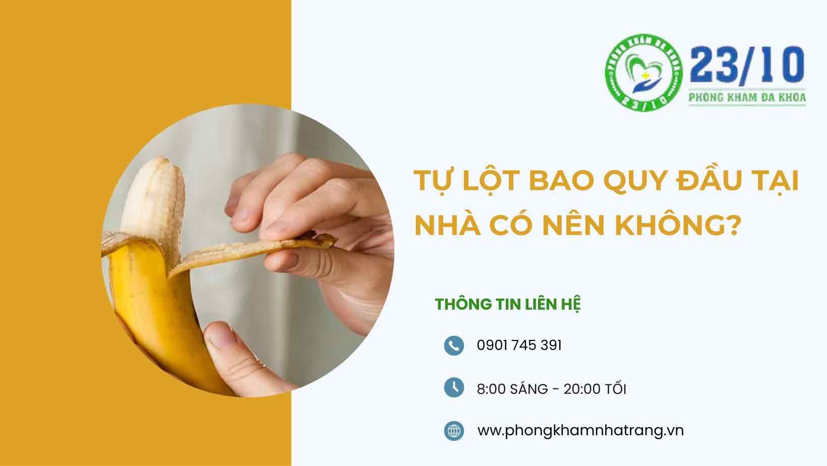 Quy trình tự lột bao quy đầu tại nhà