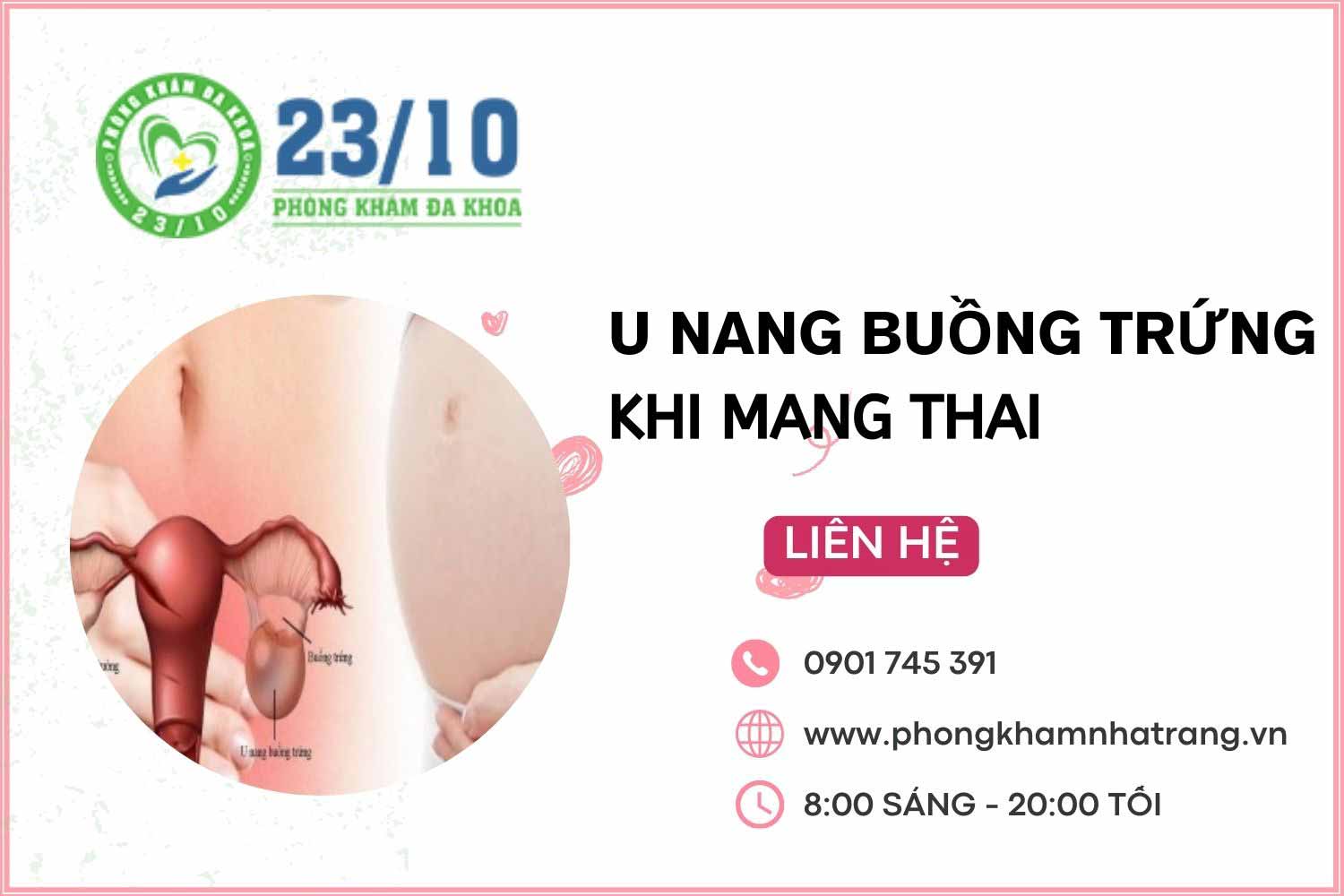 Hình ảnh u nang buồng trứng khi mang thai